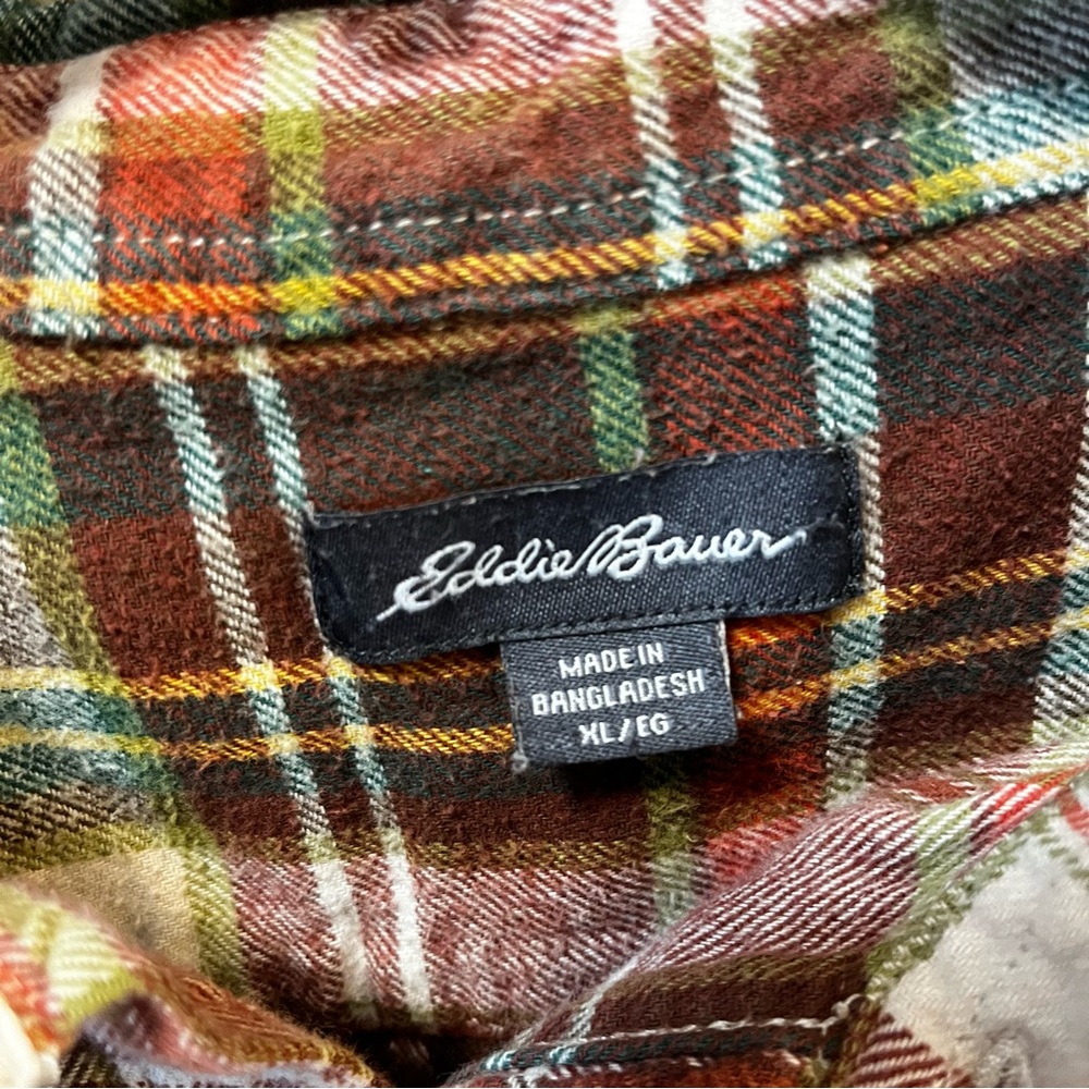 Men’s Eddie Bauer Flannel XL - Picture 2 of 4